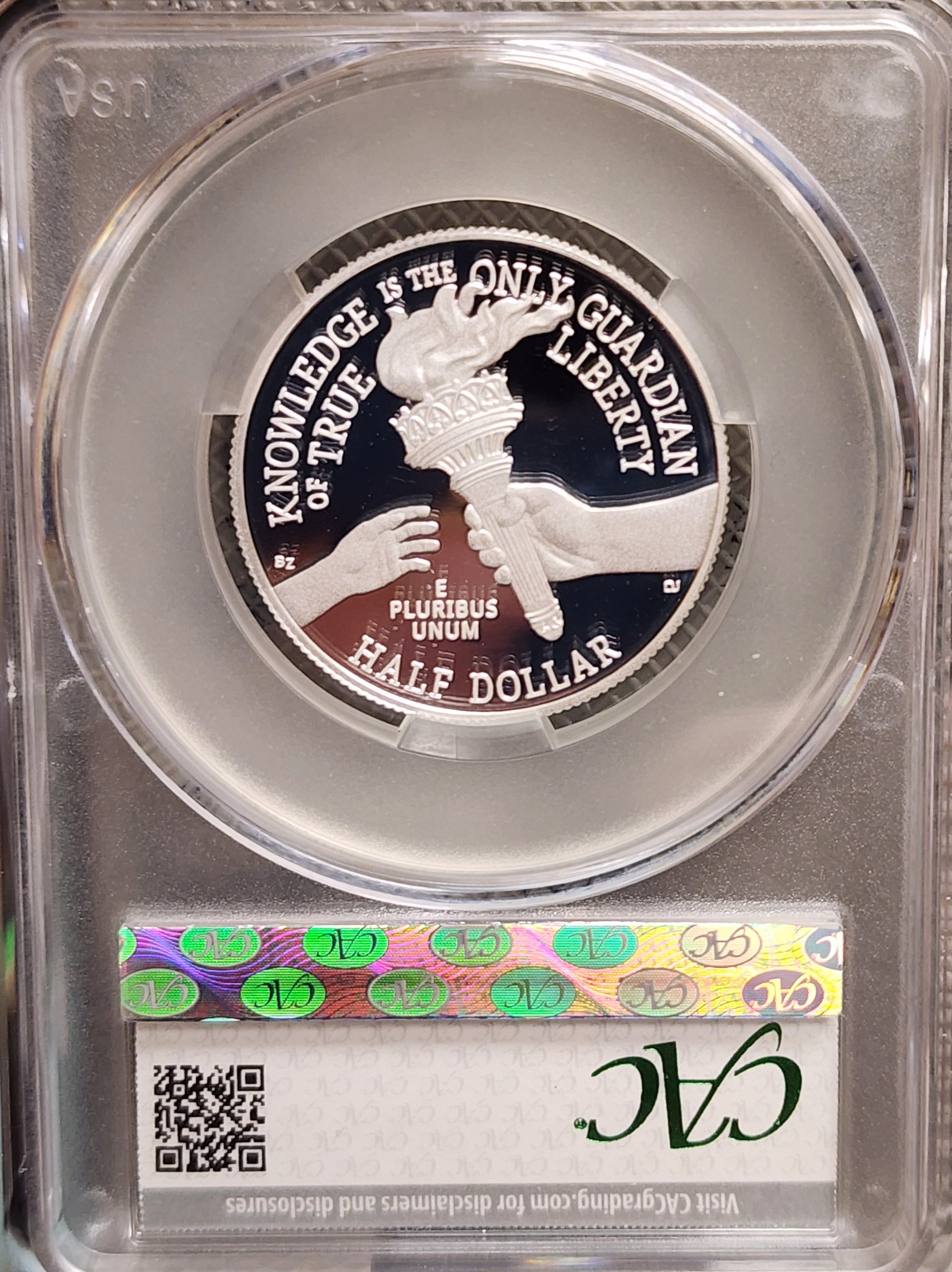 2026-S Enduring Liberty Silver Proof Half Dollar, CAC PR70, Store #HR2037.