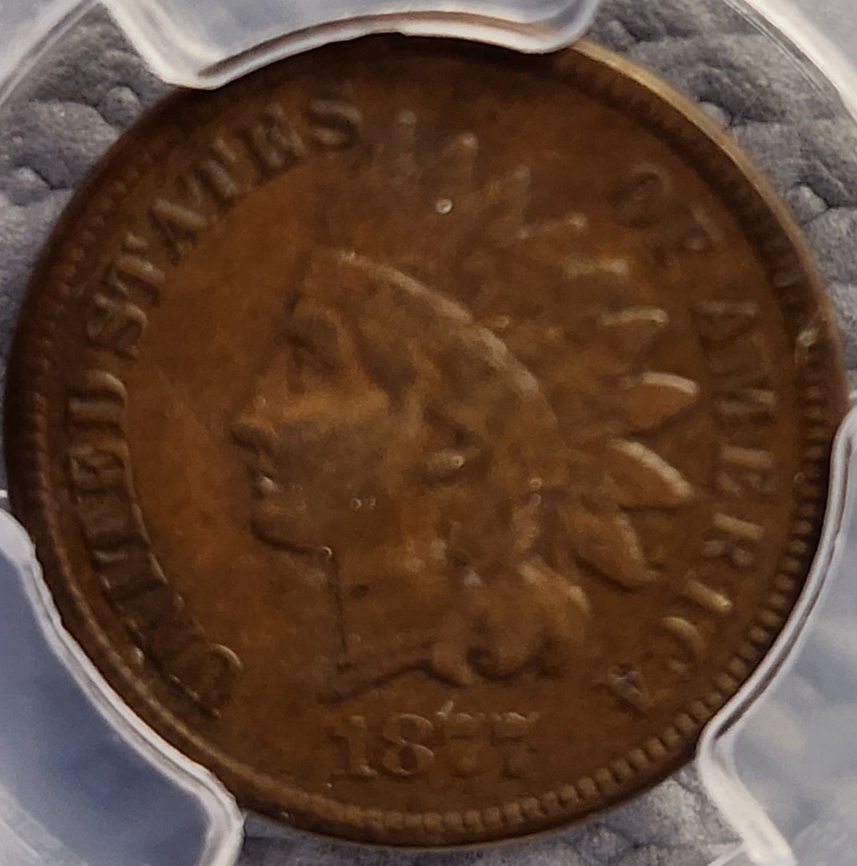 1877 Indian Head Small Cents., PCGS VF-35 Circulated Coin, Store #GCT008.