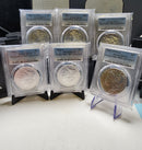2021 Morgan and Peace 6 Coin Commemorative Set, PCGS MS 70, Store