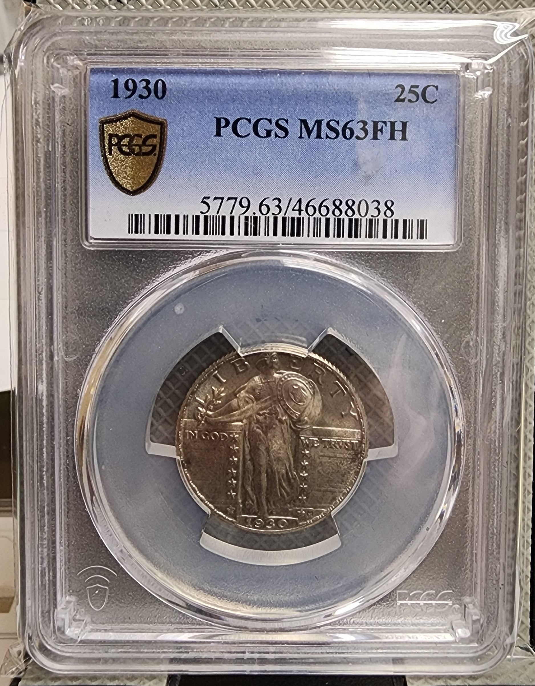 1930 Standing Liberty Quarter, PCGS MS-63 Full Head, Blast White Strike. #QR1458