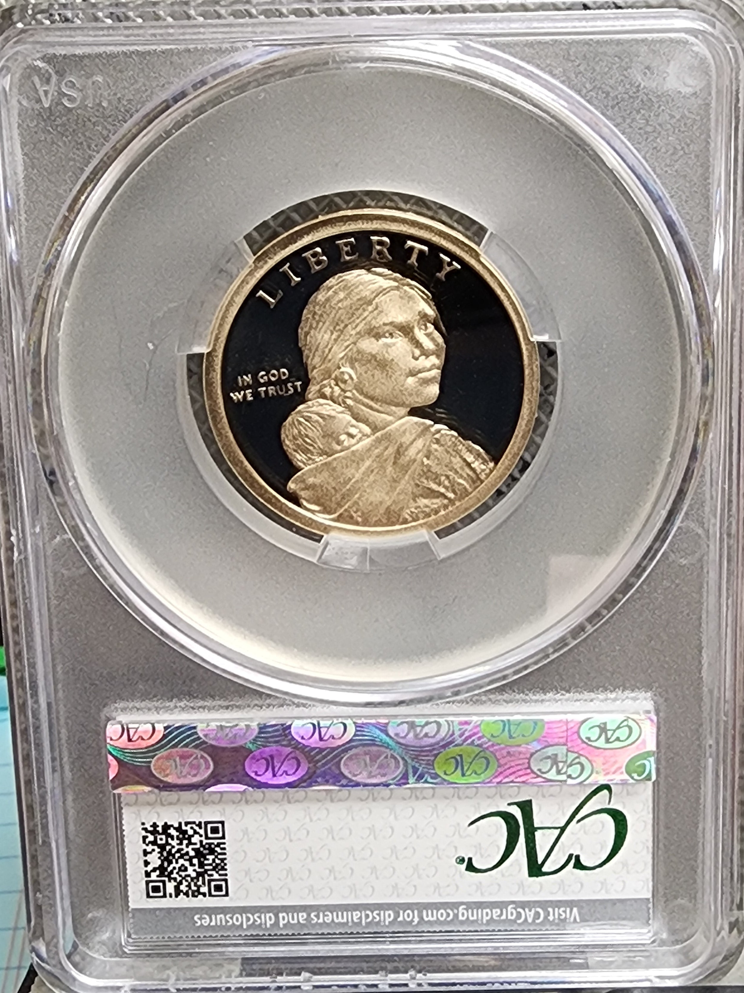 2026-S Native American Dollar, 'Oneida Allies at Valley Forge, CAC PR69, #NN002.