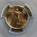 2025 $5 Gold American Eagle, 1/10 Gold Coin, PCGS Graded MS-70. Store