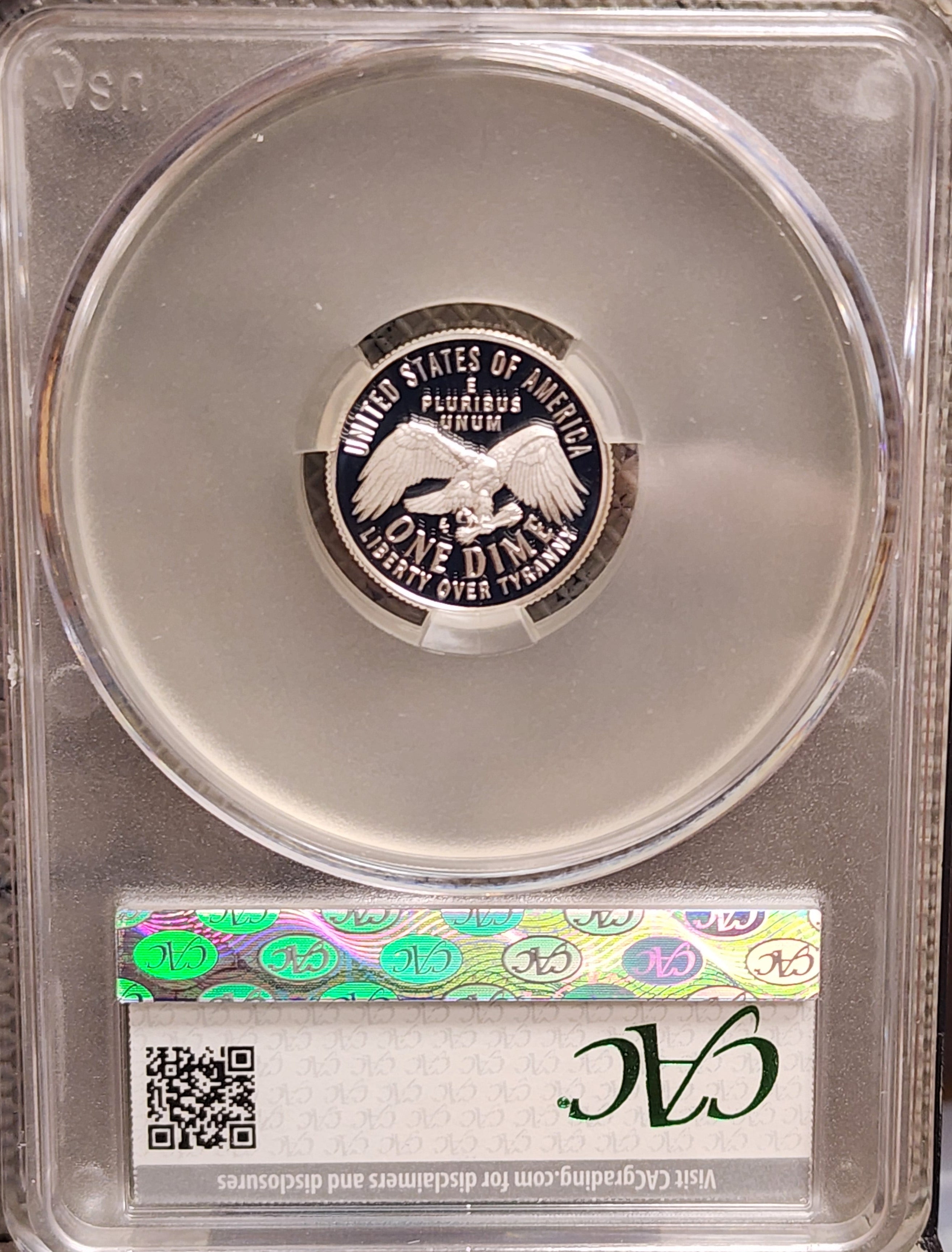 2026-S Emerging Liberty Silver Dime, CAC PR-70, DCAM, Store #DE0949.