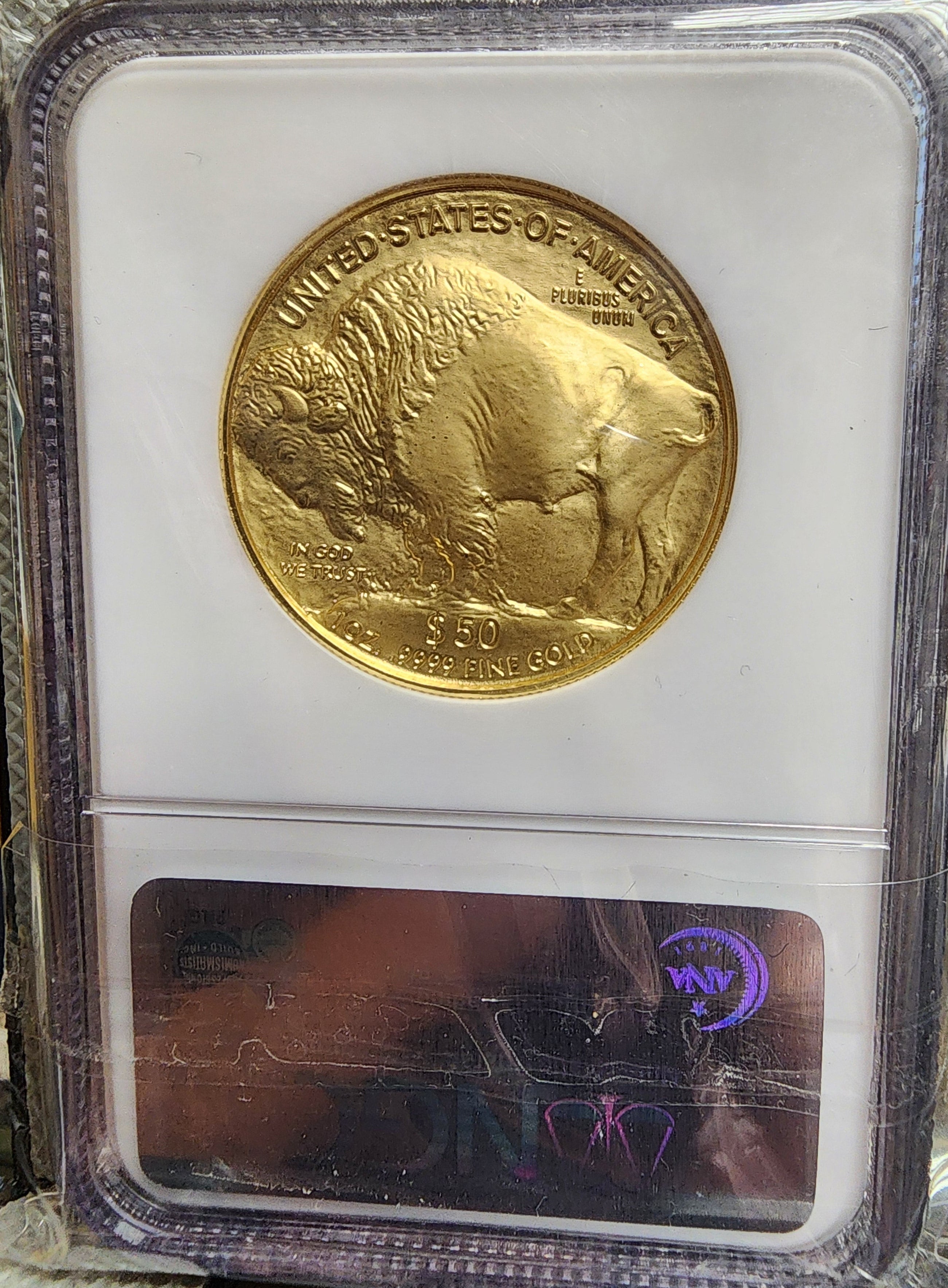 2006 American Gold Buffalo, 24 KT Gold, 1 troy ounce, NGC MS-69, Store #G001