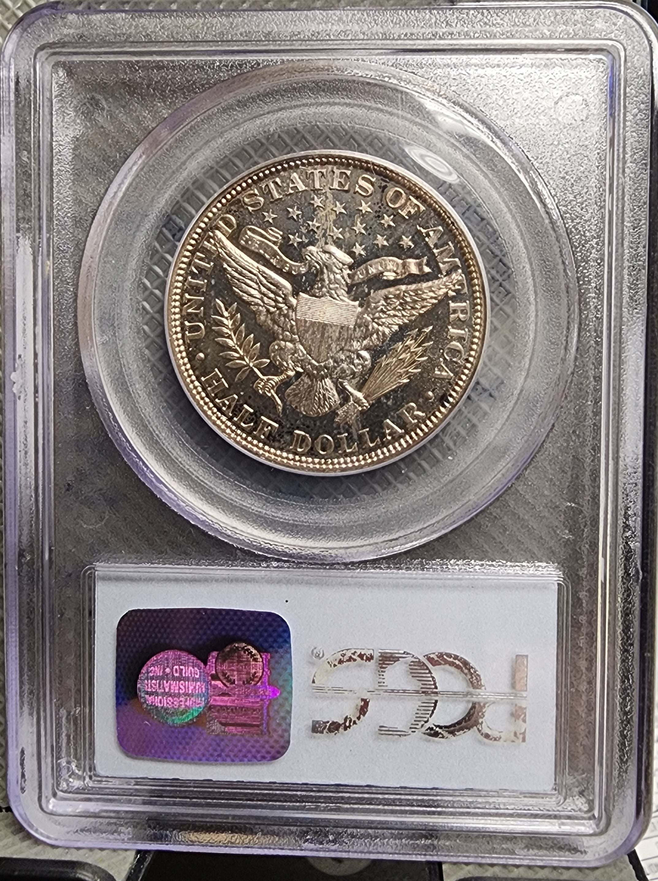 1907 Barber Half Dollar, Gem Proof Strike, PCGS Graded PR-64, Store #GHR169