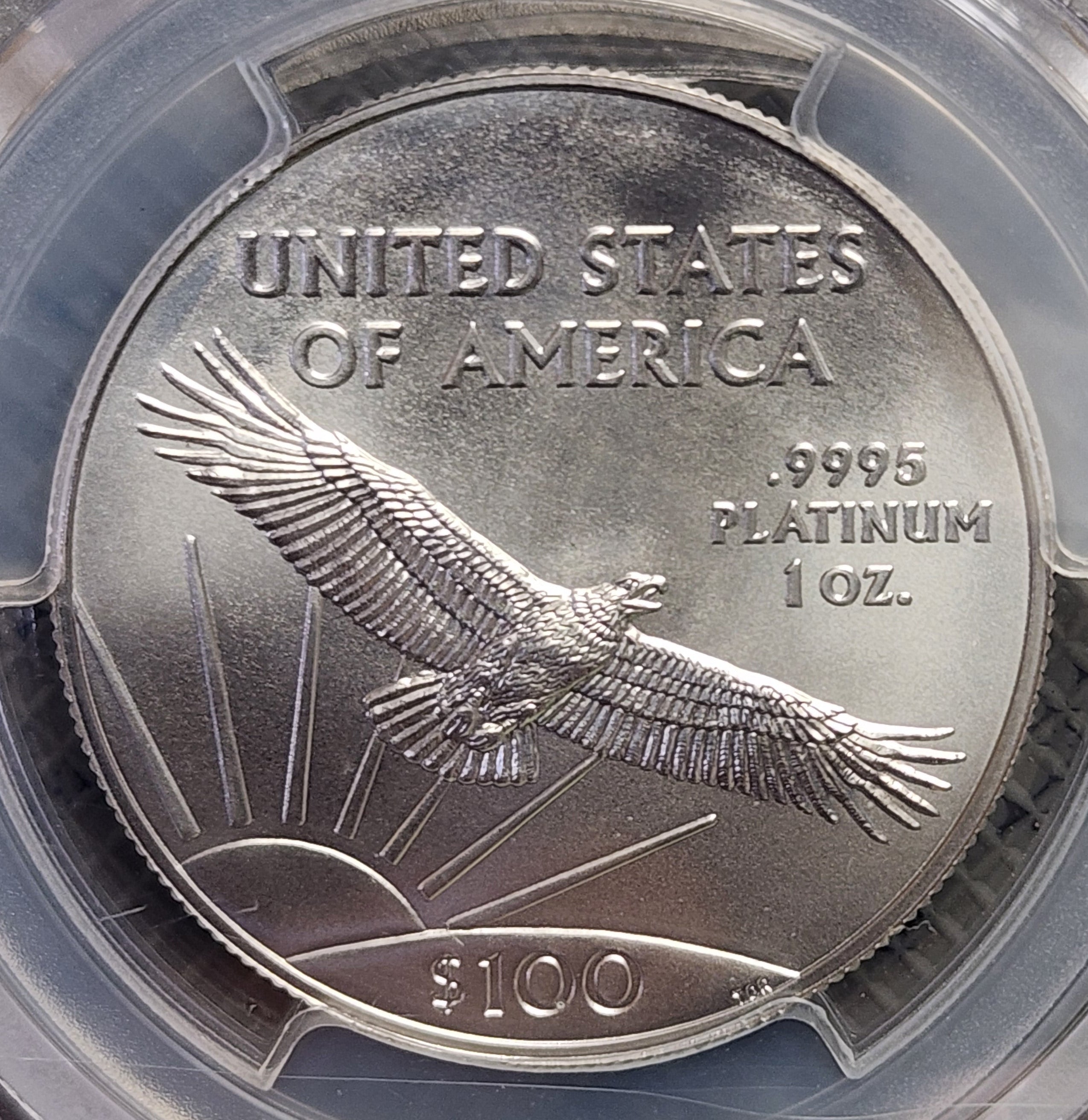 2023 $100 Platinum American Eagle, .9995 pure, 1 OZT, PCGS MS70, Store #PM001