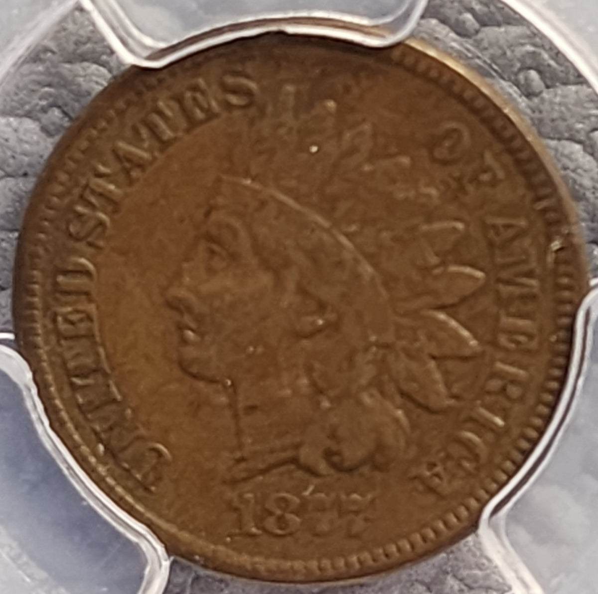 1877 Indian Head Small Cents., PCGS VF-35 Circulated Coin, Store #GCT008.