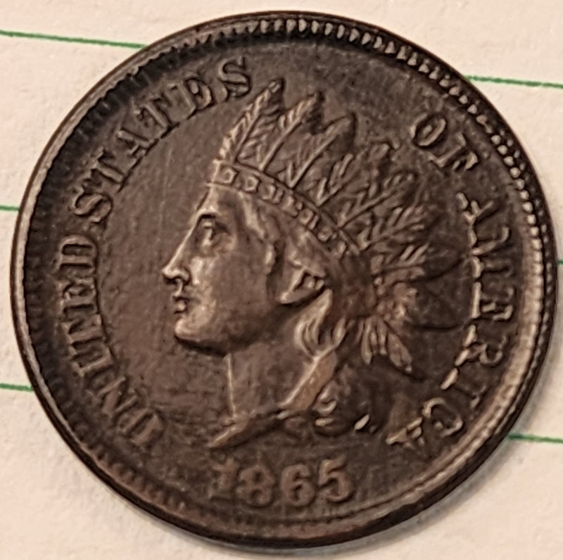 1865 Indian Head Cent, Circulated Affordable Coin, Store