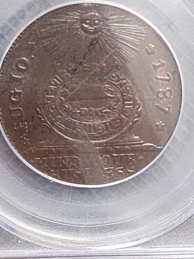 1787 FUGIO Cents., 'STATES UNITED 4 Cinq'., PCGS MS64, 'CAC'., Store