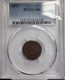 1877 Indian Head Cents, KEY Date, PCGS Good-6, Store SALE