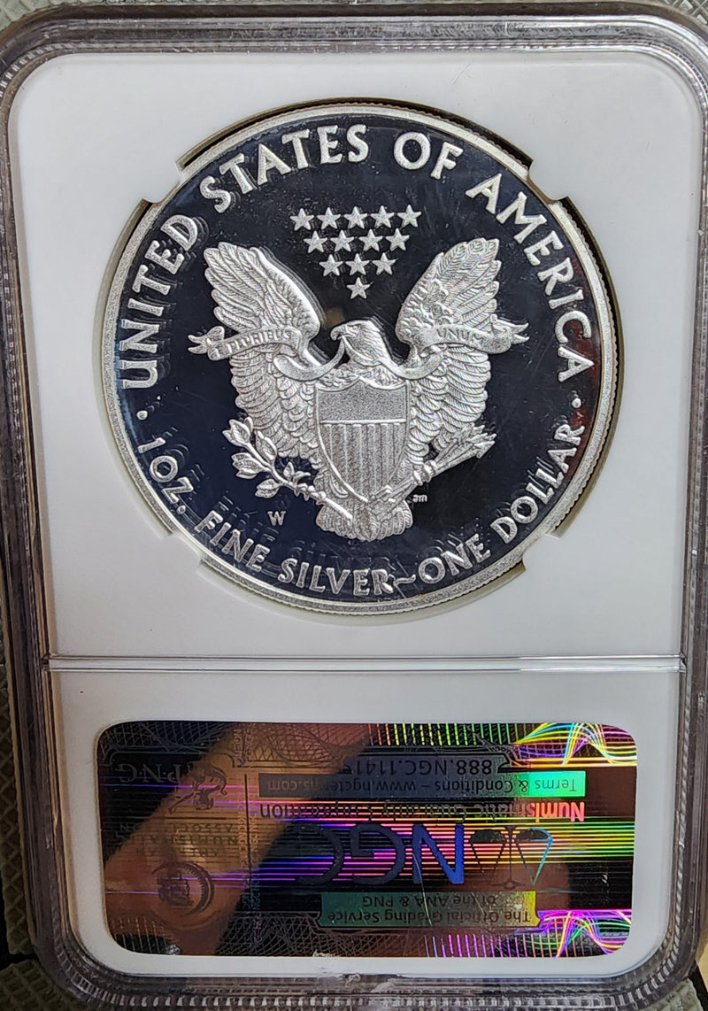 2011 25th Anniversary, American Silver Eagle, 5 Coin NGC "70" Set, Store