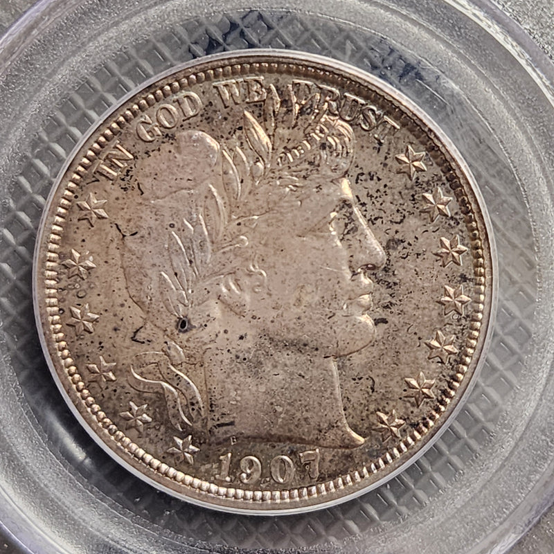 1907 Barber Half Dollar, Gem Proof Strike, PCGS Graded PR-64, Store