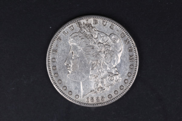 1885-S Morgan Silver Dollar. Extra Fine Circulated Coin. Store #07742