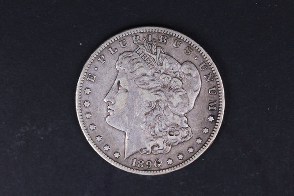 1890-CC Morgan Silver Dollar. Very Fine Circulated Coin. Store #07745