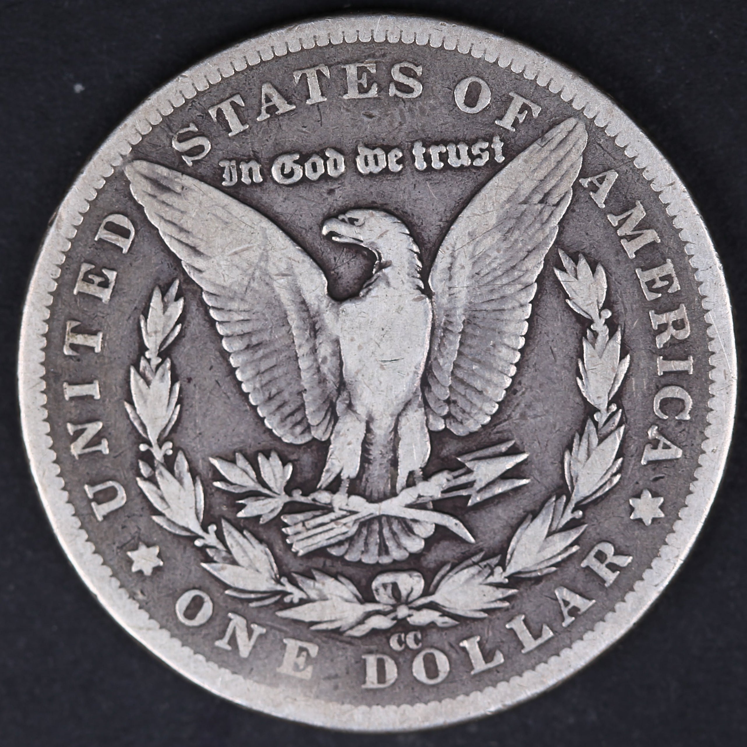 1890-CC Morgan Silver Dollar. Very Fine Circulated Coin, Store #DR0344