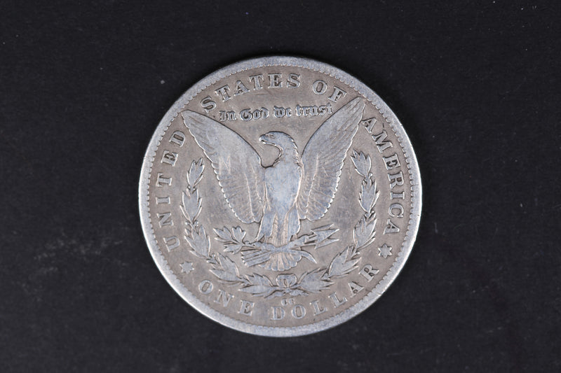 1890-CC Morgan Silver Dollar. Very Fine Circulated Coin. Store