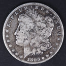 1893-CC Morgan Silver Dollar, Very Good Circulated Coin. Store