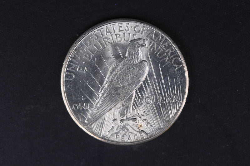 1924-S Peace Silver Dollar, Nice Mint Luster, UN-Circulated Coin. Store