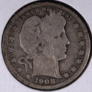 1908 Barber Quarter.  Affordable Collectible Coin.  Store