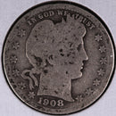 1908 Barber Quarter.  Affordable Collectible Coin.  Store