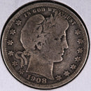 1908 Barber Quarter.  Affordable Collectible Coin.  Store