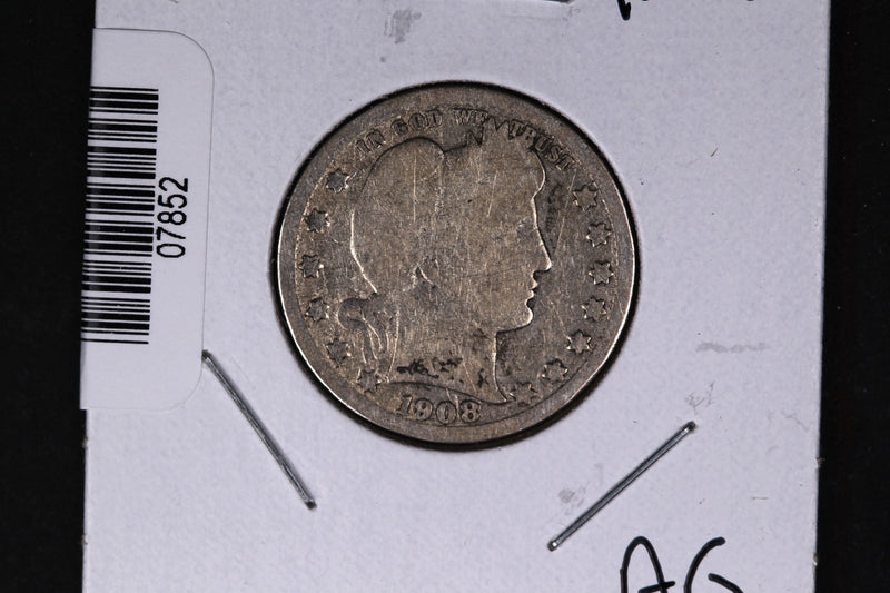 1908-O Barber Quarter.  Affordable Collectible Coin.  Store