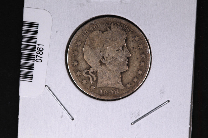 1908-D Barber Quarter.  Affordable Collectible Coin.  Store