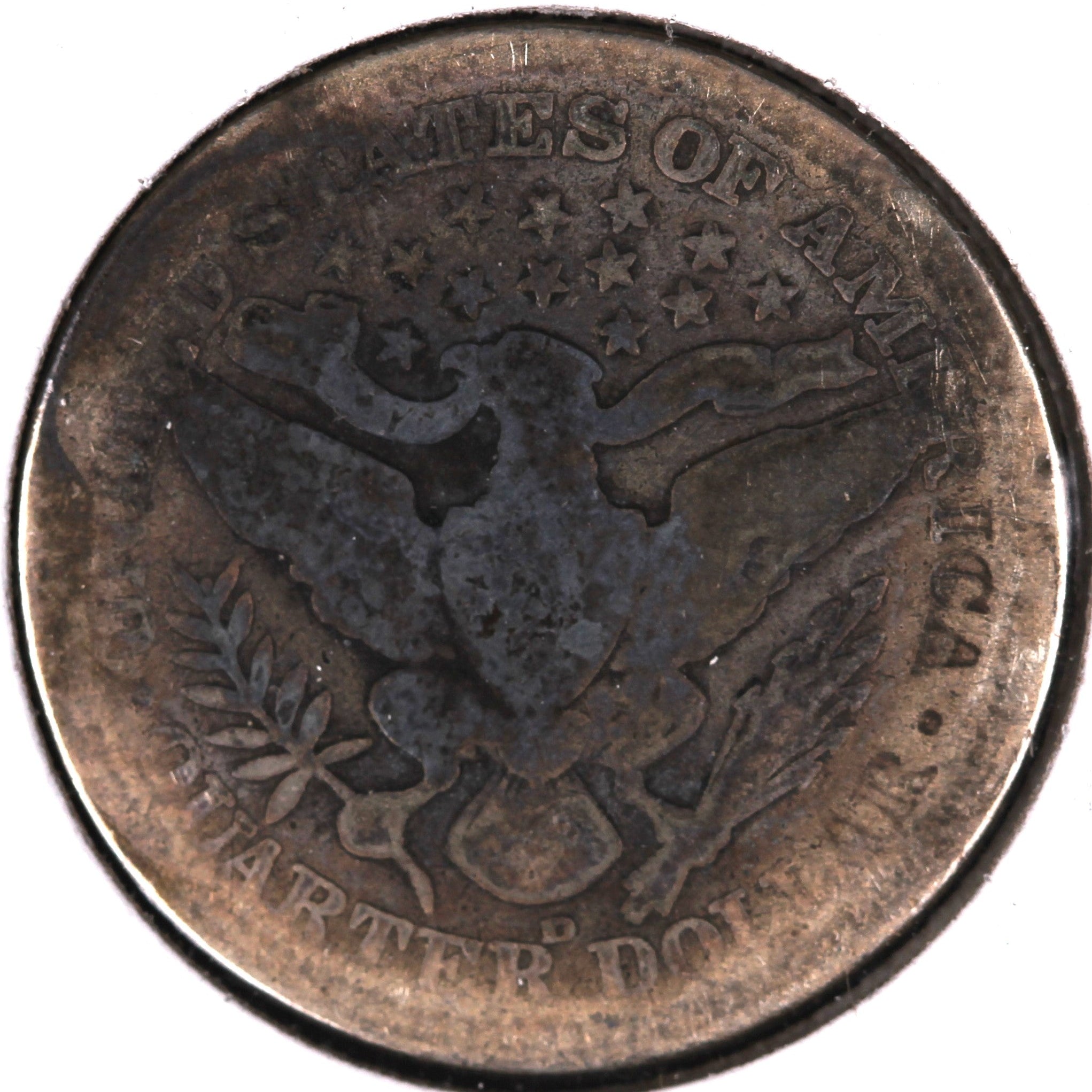 1908-D Barber Quarter, About Good Circulated Coin, Store #07861