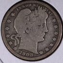 1908-D Barber Quarter.  Affordable Collectible Coin.  Store