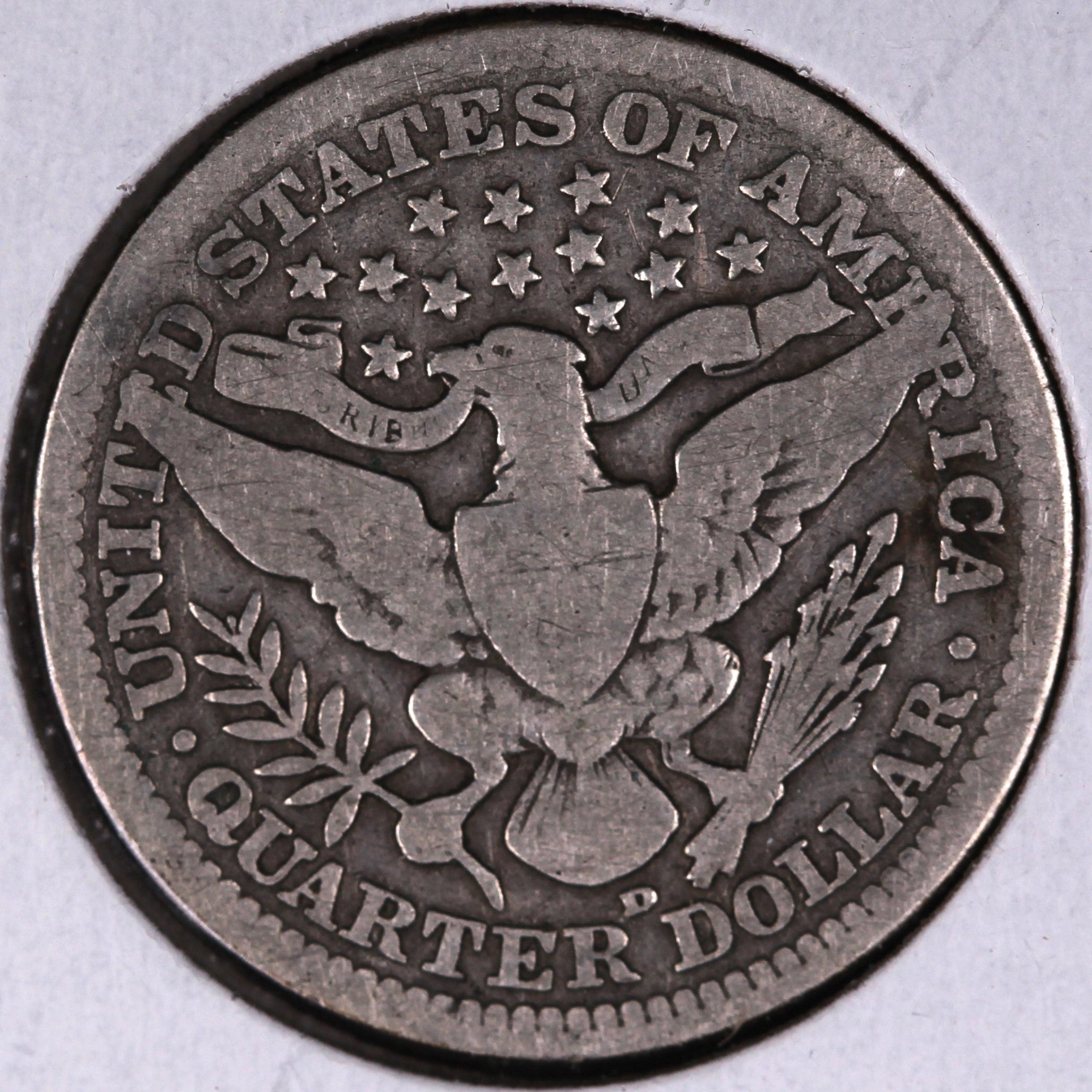 1908-D Barber Quarter, Good Circulated Coin, Store #07862