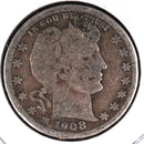 1908-D Barber Quarter.  Affordable Collectible Coin.  Store