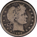 1908-D Barber Quarter.  Affordable Collectible Coin.  Store