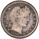 1908-D Barber Quarter.  Affordable Collectible Coin.  Store