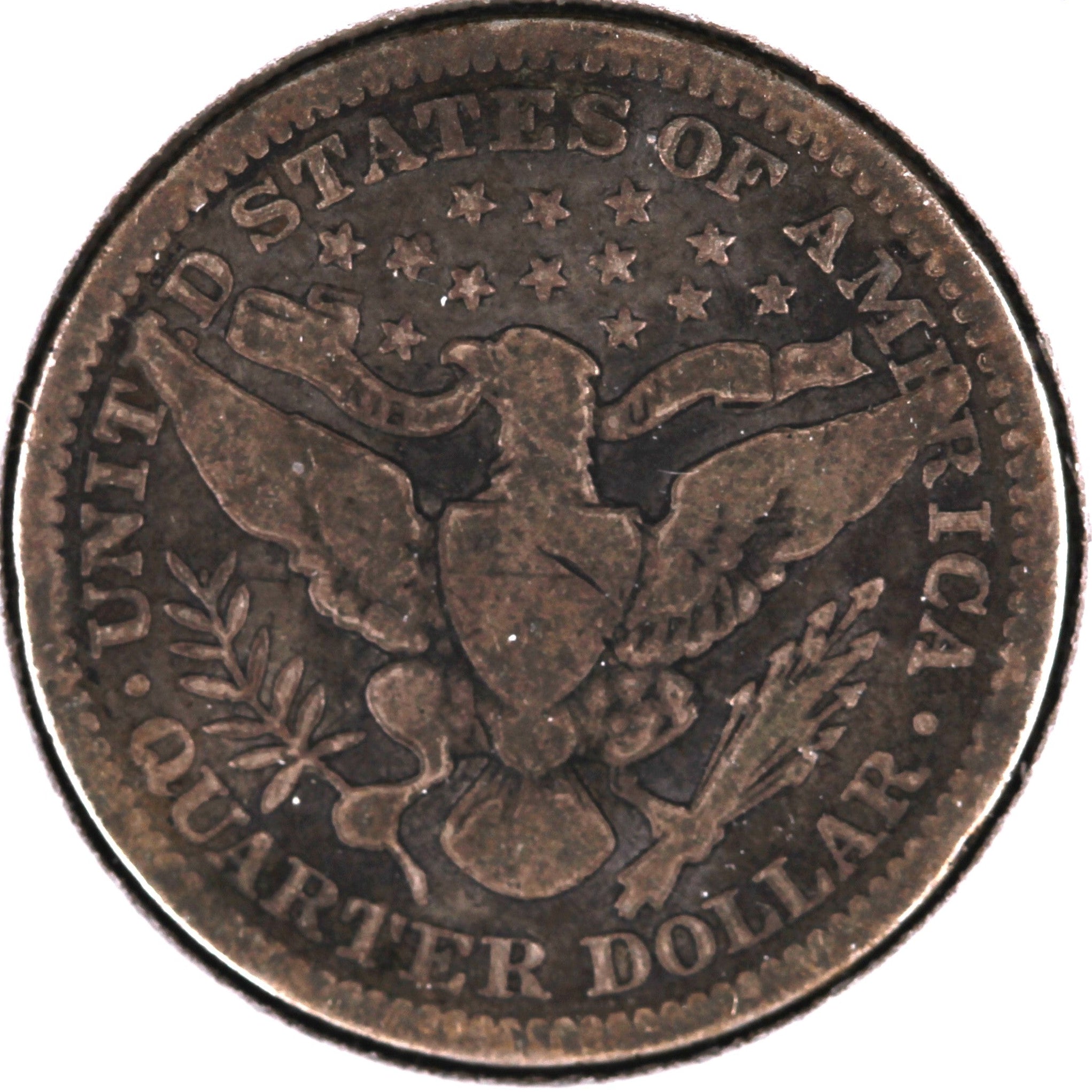 1909 Barber Quarter, Good+ Circulated Coin, Store #07884