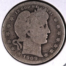 1909 Barber Quarter.  Affordable Collectible Coin.  Store