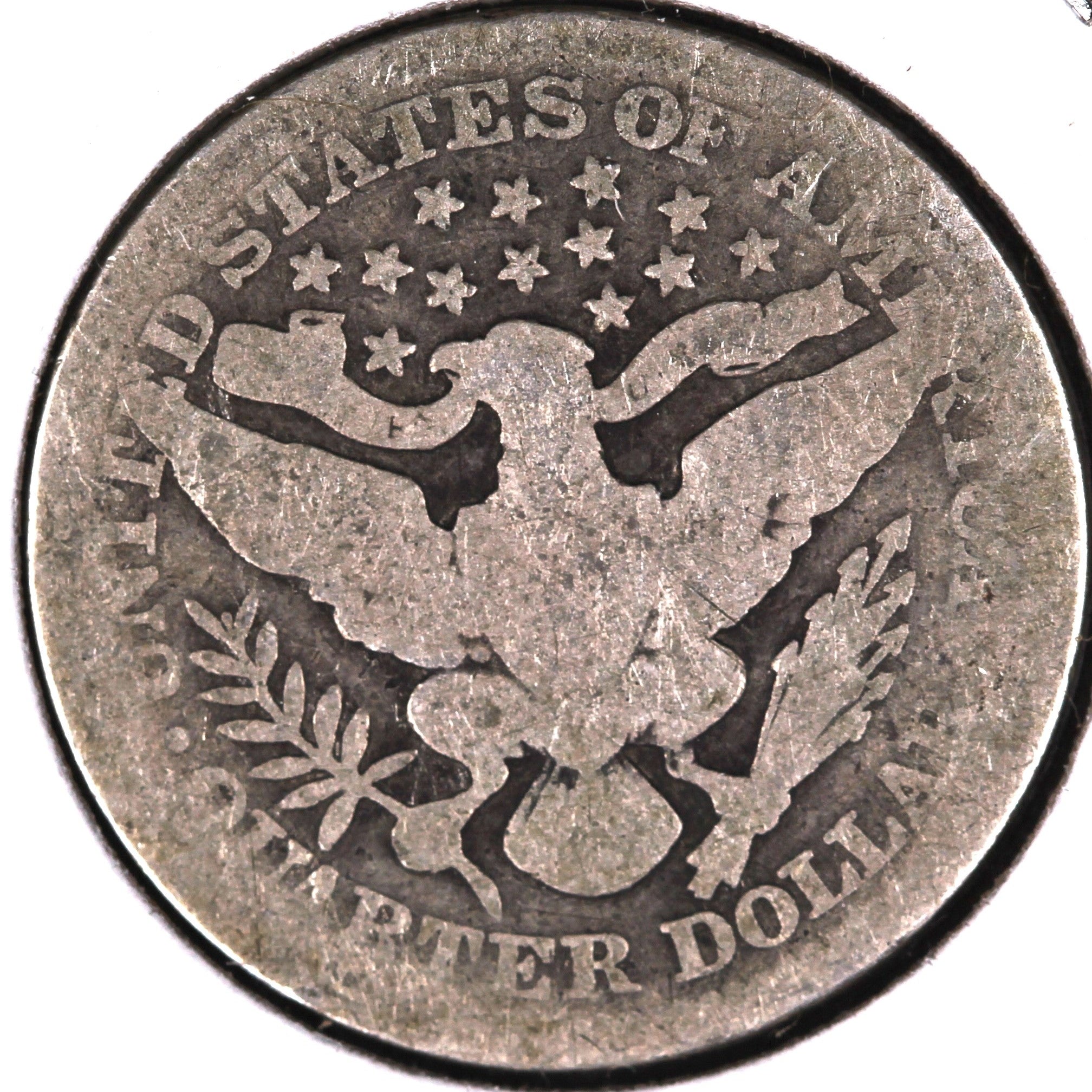 1909 Barber Quarter, Good Circulated Coin, Store #07885