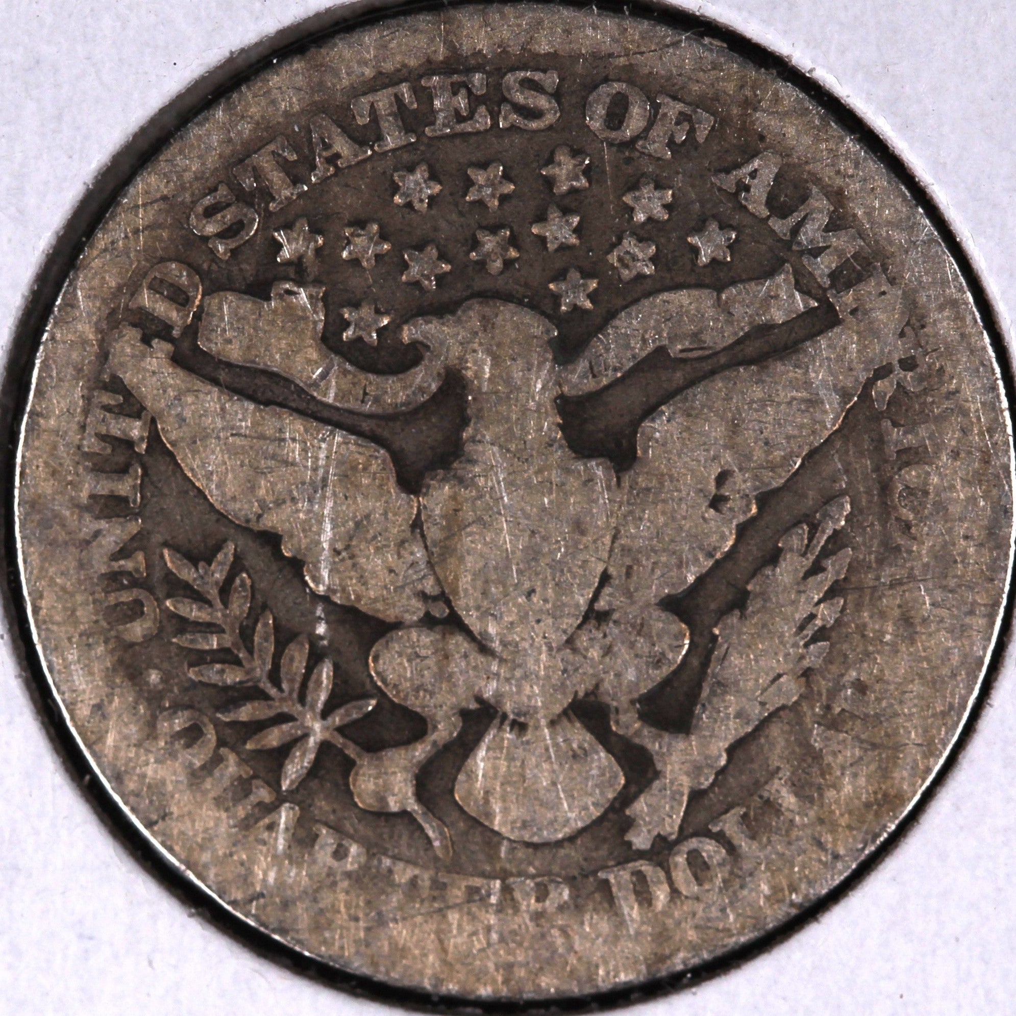 1909 Barber Quarter, Good Circulated Coin, Store #07886