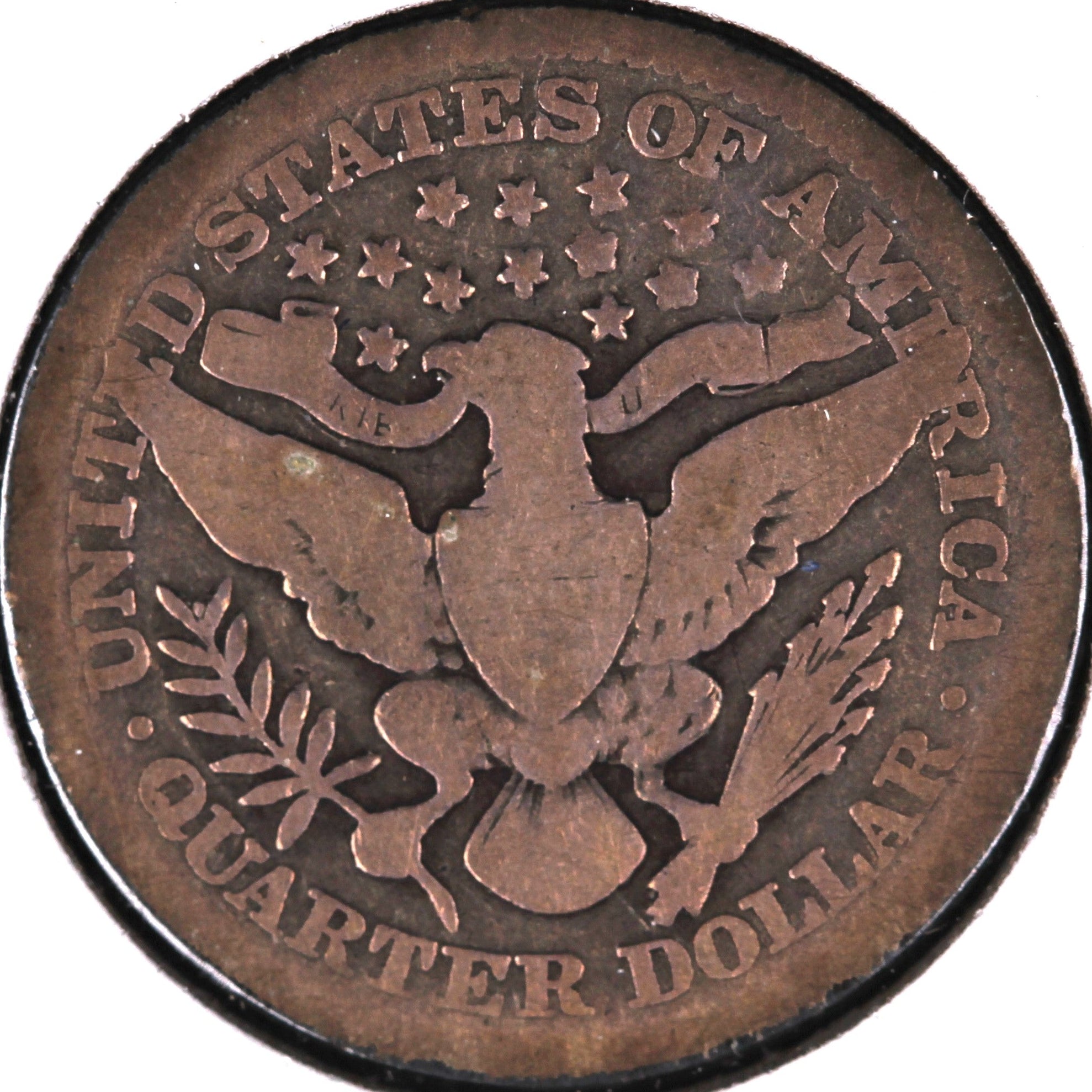1909 Barber Quarter, Good Circulated Coin, Store #07888