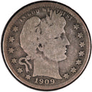 1909 Barber Quarter.  Affordable Collectible Coin.  Store