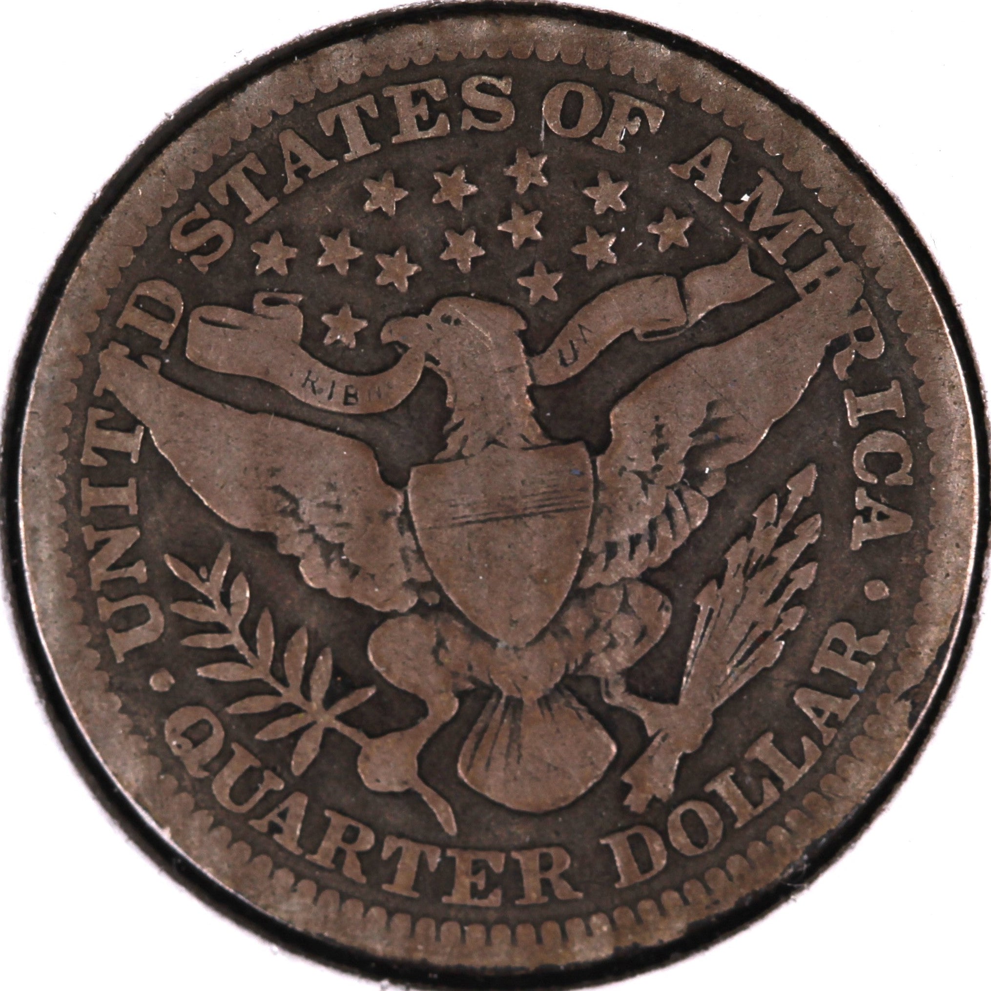 1909 Barber Quarter, Good+ Circulated Coin, Store #07890