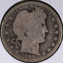 1909 Barber Quarter.  Affordable Collectible Coin.  Store