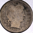 1909-D Barber Quarter.  Affordable Collectible Coin.  Store