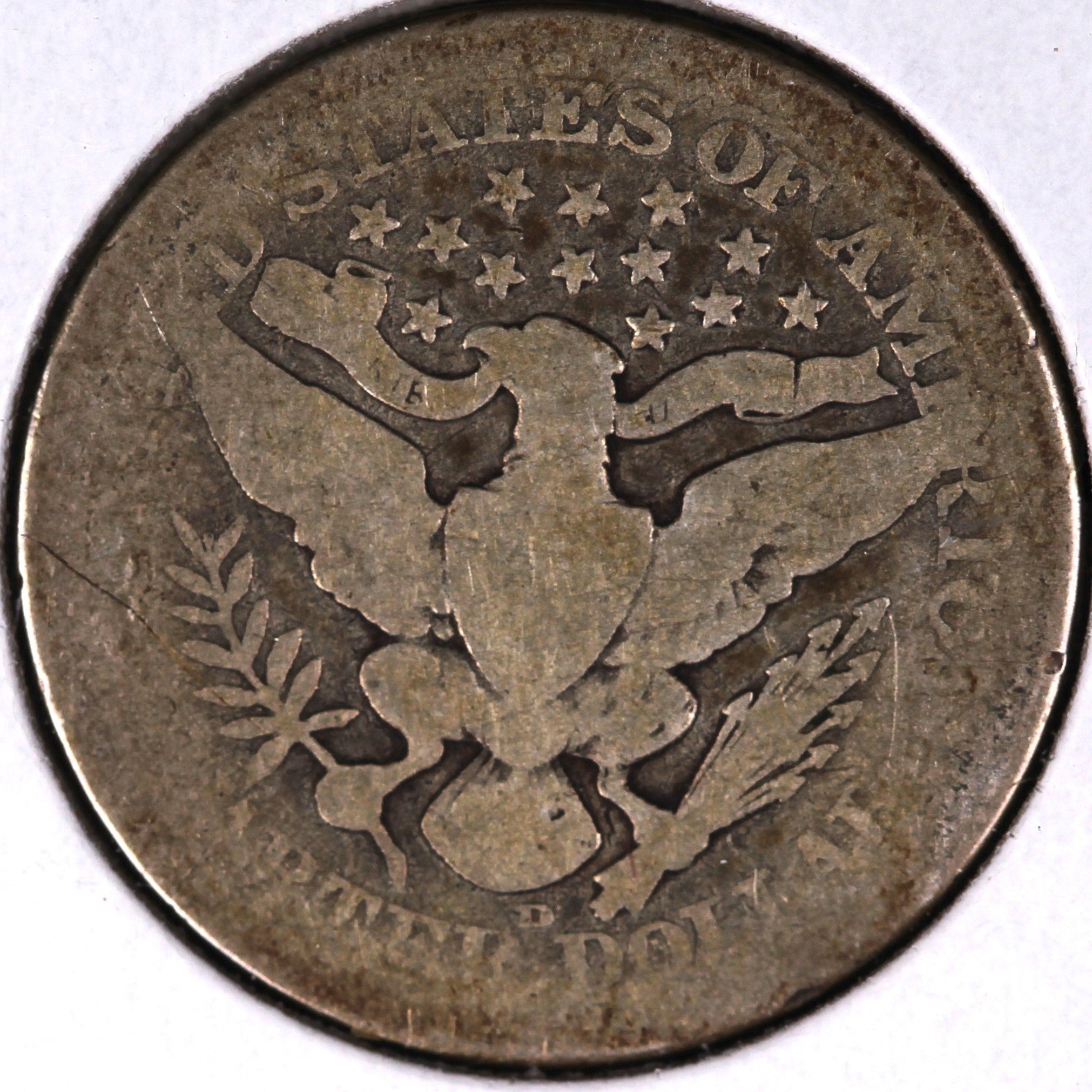 1909-D Barber Quarter, Good Circulated Coin, Store # 07902