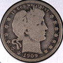 1909-D Barber Quarter.  Affordable Collectible Coin.  Store