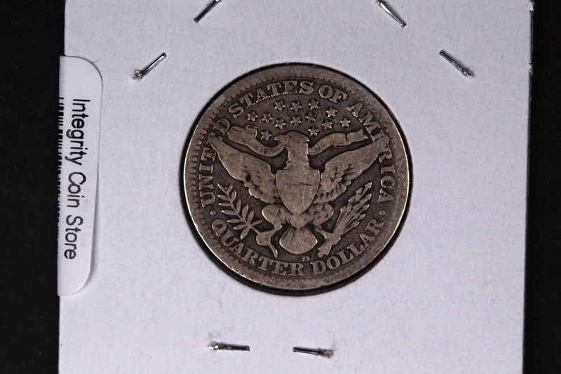 1909-D Barber Quarter.  Affordable Collectible Coin.  Store