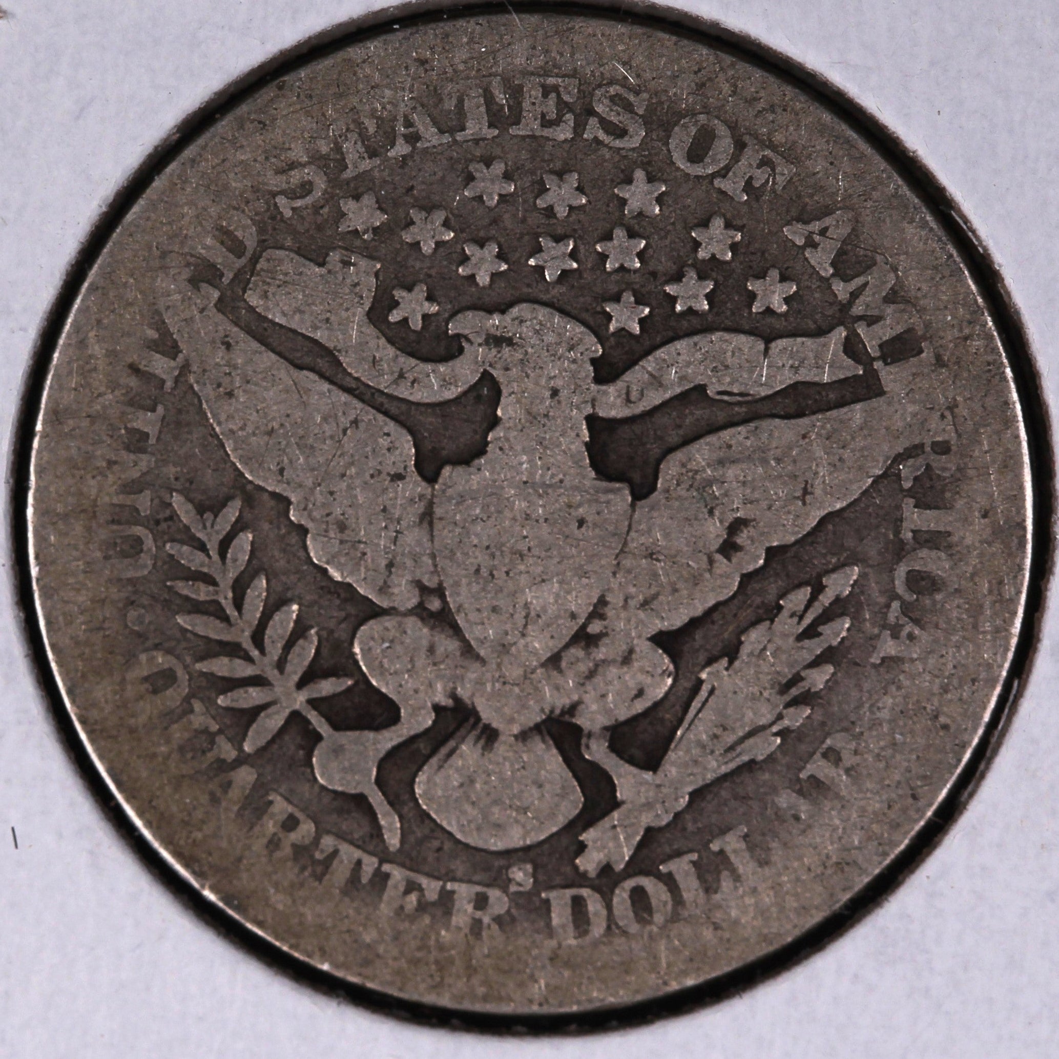 1909-S Barber Quarter, Good Circulated Coin, Store #07918