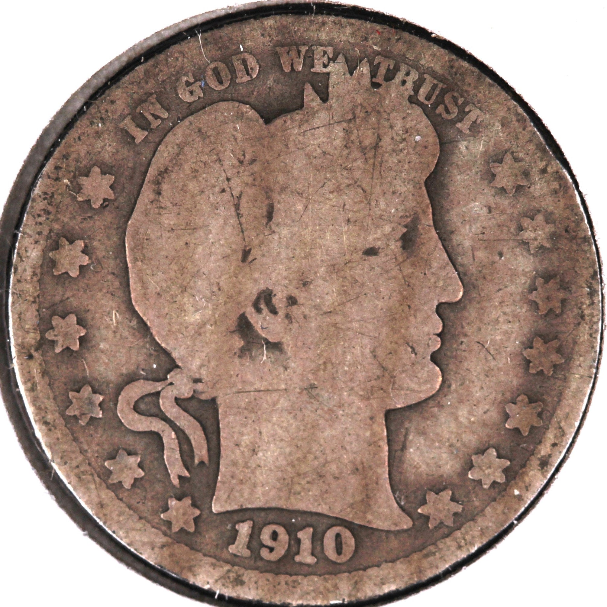1910-D Barber Quarter, Good Circulated Coin, Store #07933