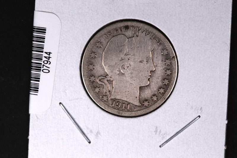 1911-S Barber Quarter.  Affordable Collectible Coin.  Store