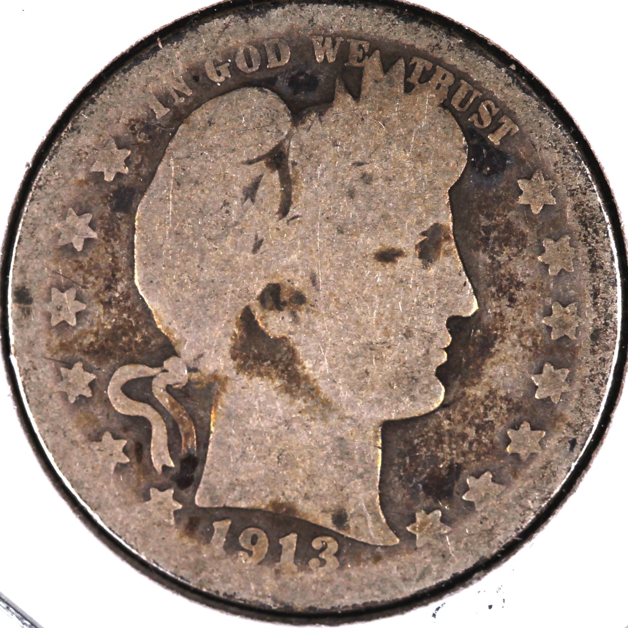 1913-D Barber Quarter, About Good Circulated Coin, Store #07956