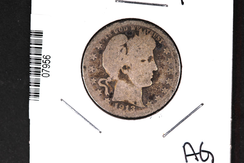 1913-D Barber Quarter.  Affordable Collectible Coin.  Store